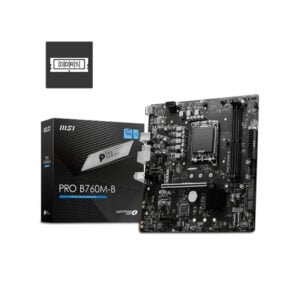 MSI PRO B760M-B Motherboard, Micro-ATX - Supports 12th, 13th, 14th Gen LGA 1700 DDR5