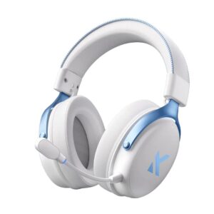 MCHOSE V9 PRO Wireless Gaming Headset 7.1 Surround Sound<span> - </span>Sky Blue & White