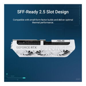 Alternative view of ASUS The SFF-Ready Prime GeForce RTX 5070 12GB GDDR7 White OC