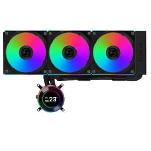 Lian Li Hydroshift II LCD-C 360 Liquid CPU Cooler – CL Edition Fans<span> - </span>Black