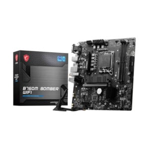 MSI B760M Bomber WiFi Motherboard Micro-ATX Supports 14th/13th/12th Gen LGA 1700 DDR5
