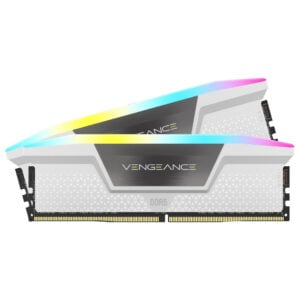 CORSAIR Vengeance DDR5 32GB (2x16GB) 5600MHz RGB RAM - White