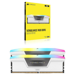 Alternative view of CORSAIR Vengeance DDR5 32GB (2x16GB) 5600MHz RGB RAM - White