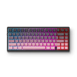 MCHOSE G75 Pro Wireless Mechanical Keyboard, 75% Layout - Black Pink Cabbage