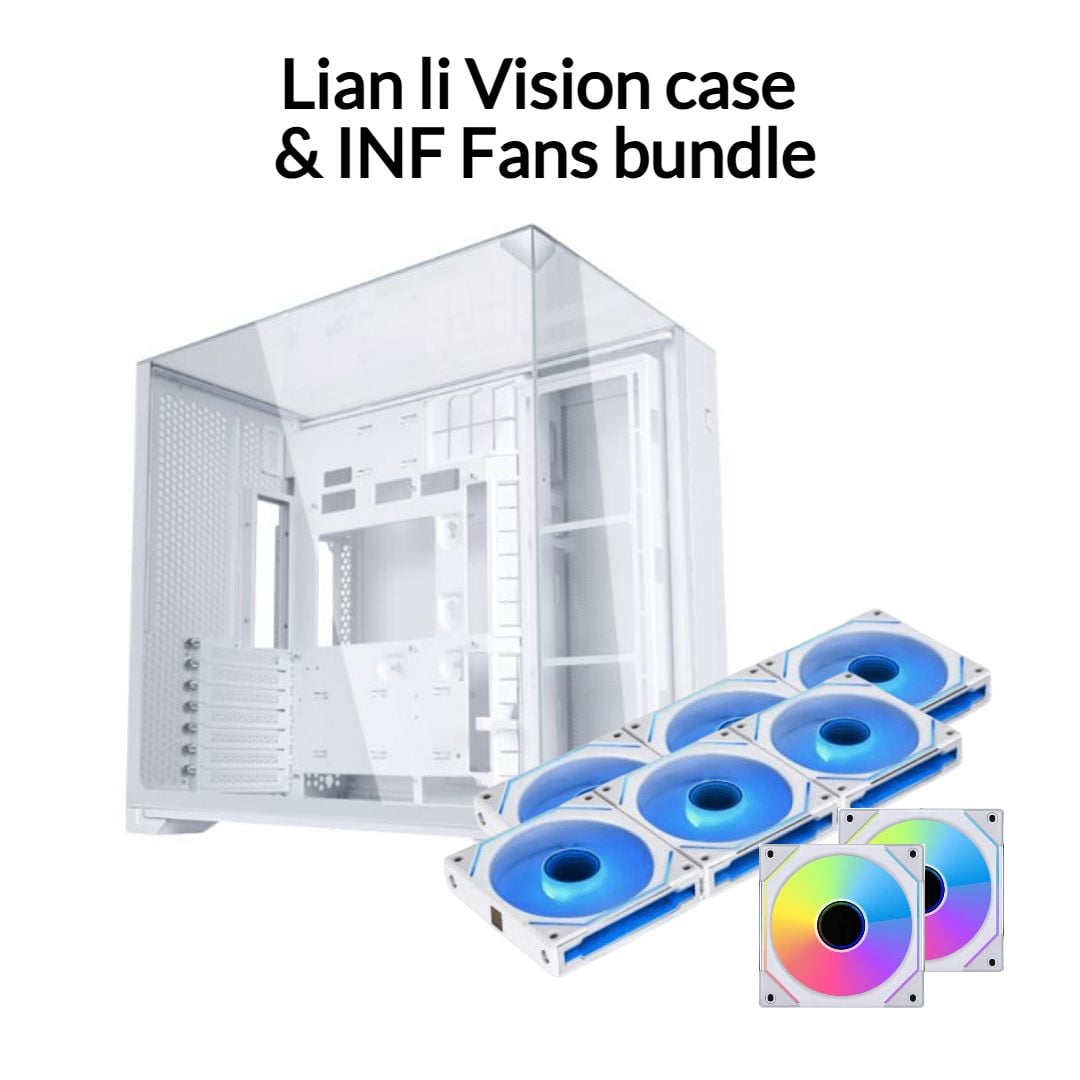 Lianli o11 vision compact ケースファン　セット Bundle Pack Lian Li O11 Vision Compact Case with SL INF Fans