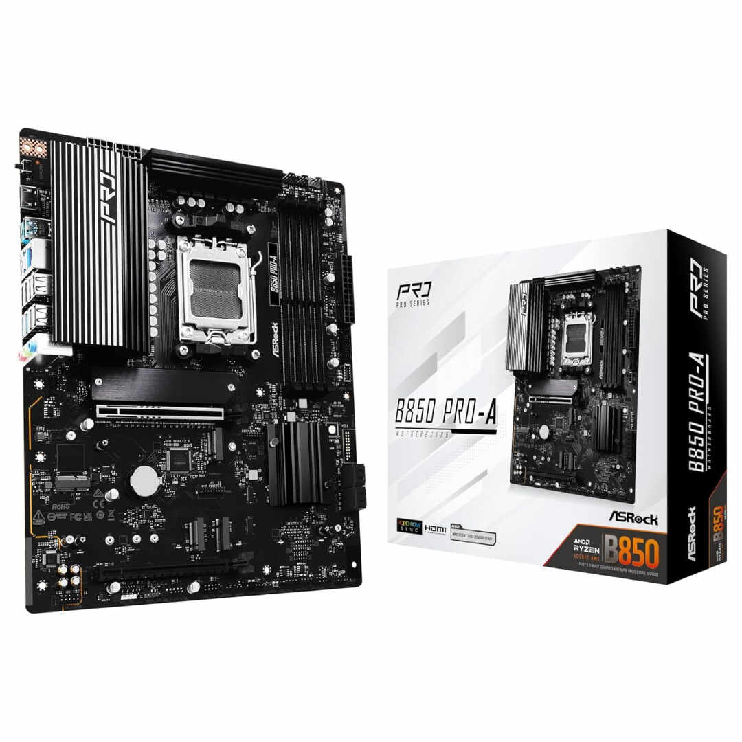 ASRock AMD B850 Pro-A Socket AM5 Ryzen 9000 DDR5 ATX Motherboard