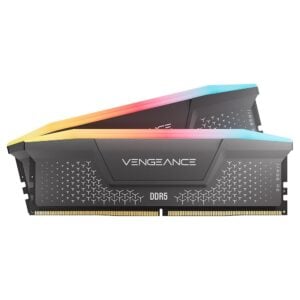 CORSAIR Vengeance RGB RS DDR5 64GB (2x32GB) 5200MHz RAM - Gray