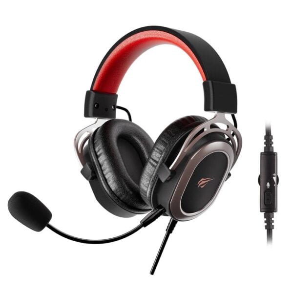HAVIT H2008D Wired Gaming Headset - Black/Ochre/Red