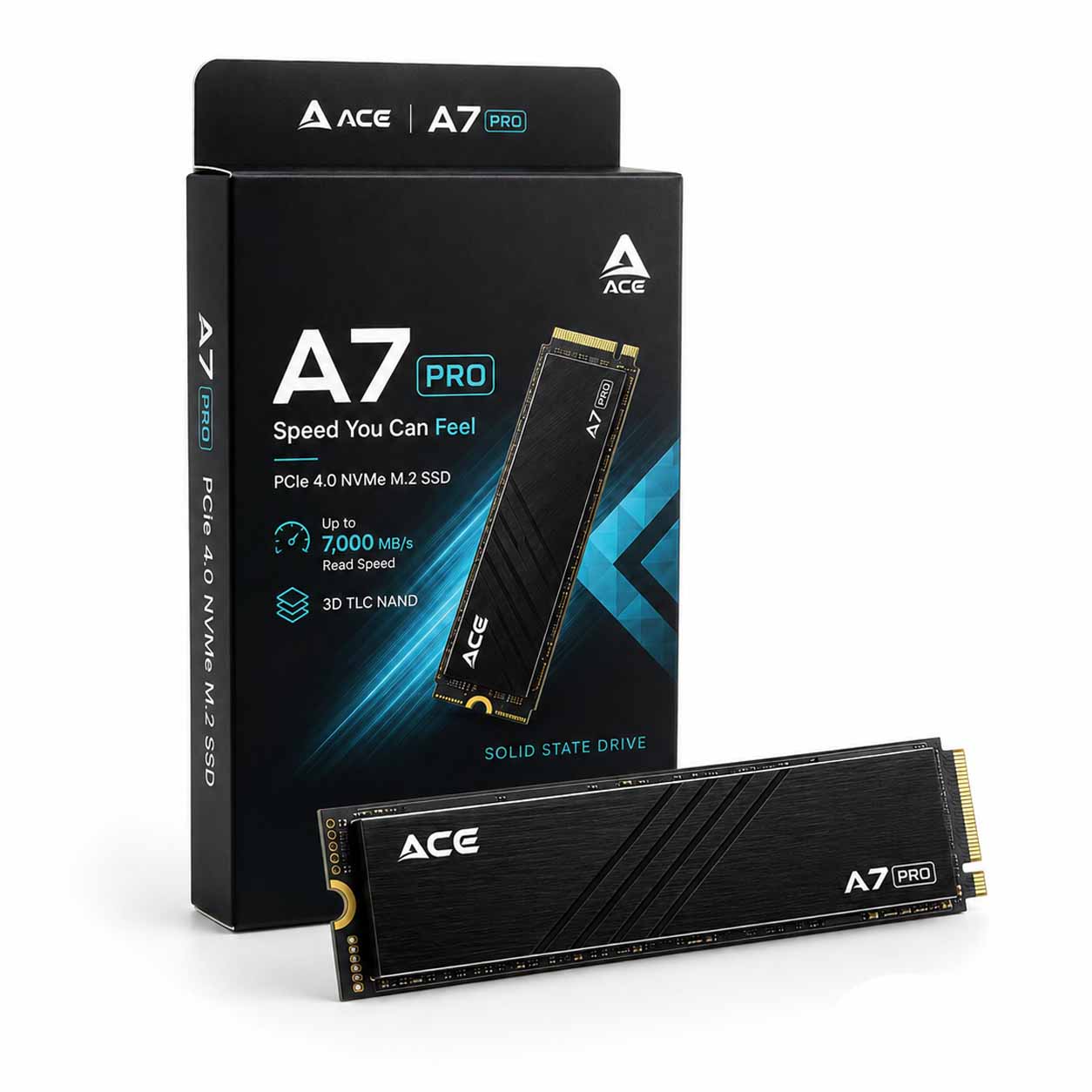 ACE A7 Pro 7000MB/s PCIe 4.0 NVMe M.2 SSD – 2TB