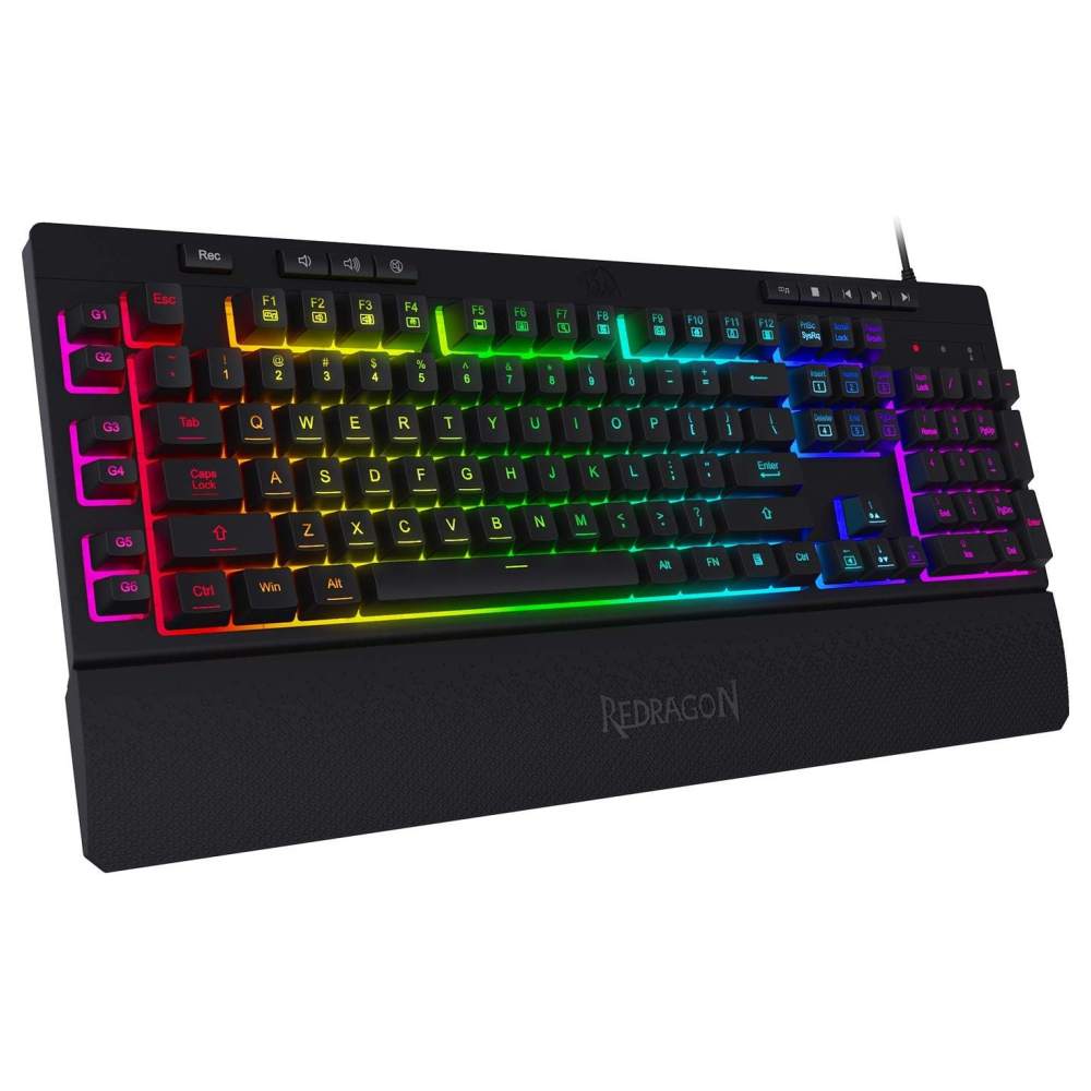 Redragon SHIVA PRO K525RGB-PRO 104-key membrane Keyboard, 2.4G Bluetooth wired 3